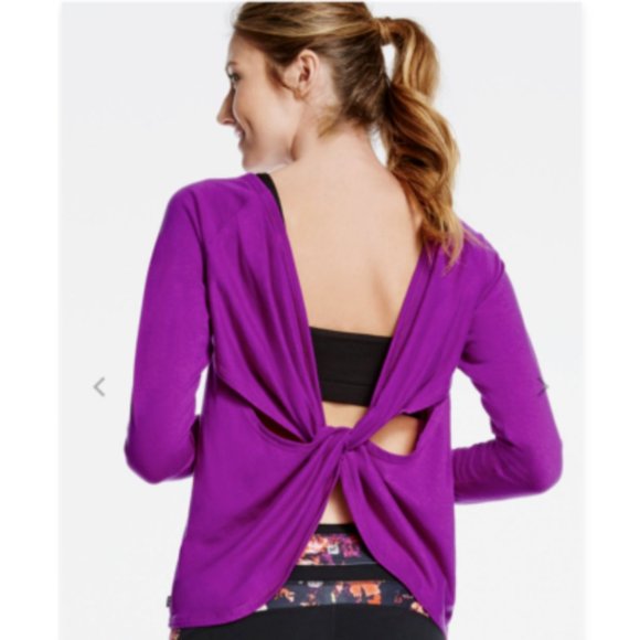 Fabletics Tops - Fabletics Aviana Top Open Wrap Back
